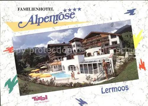 AK / Ansichtskarte Lermoos Tirol Familienhotel Alpenrose Swimming Pool Kat. Lermoos