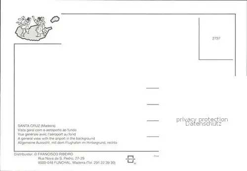 AK / Ansichtskarte Santa Cruz Madeira Stadtbild mit Flughafen Fliegeraufnahme