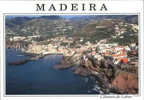 AK / Ansichtskarte Camara de Lobos Kuestenstadt Fliegeraufnahme Kat. Madeira