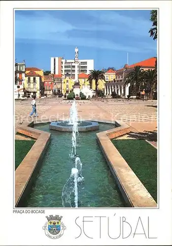 AK / Ansichtskarte Setubal Praca do Bocage Platz Monument Kat. Portugal