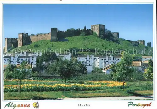 AK / Ansichtskarte Silves Algarve Teilansicht mit Festung Kat. Silves