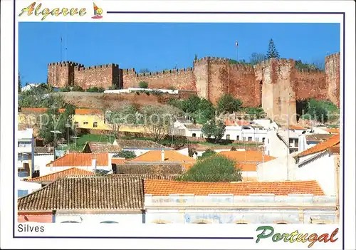 AK / Ansichtskarte Silves Algarve Teilansicht mit Festung Kat. Silves