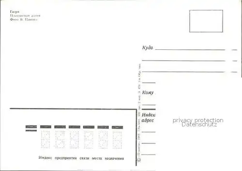 AK / Ansichtskarte Gagra Platanowaja Allee  Kat. Georgien