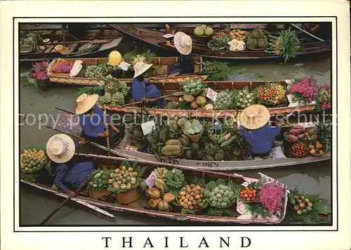 AK / Ansichtskarte Thailand Floating Market Kat. Thailand