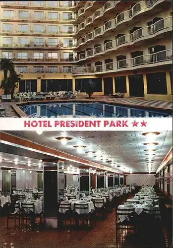 AK / Ansichtskarte Lloret de Mar Hotel President Park Pool Speisesaal Kat. Costa Brava Spanien