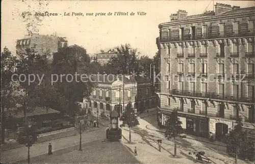 AK / Ansichtskarte Asnieres sur Seine La Poste vue prise de l Hotel de Ville Kat. Asnieres sur Seine