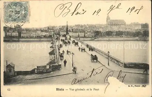 AK / Ansichtskarte Blois Loir et Cher Vue generale et le Pont Kat. Blois