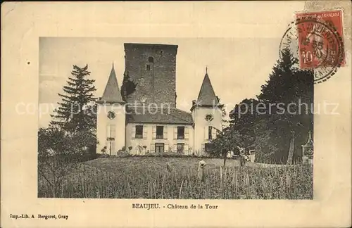 AK / Ansichtskarte Beaujeu Saint Vallier Pierrejux et Quitteur Chateau de la Tour Schloss Kat. Beaujeu Saint Vallier Pierrejux et Quitteur