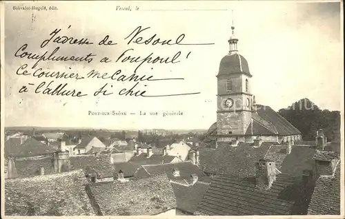 AK / Ansichtskarte Port sur Saone Vue generale Eglise Kirche Kat. Port sur Saone