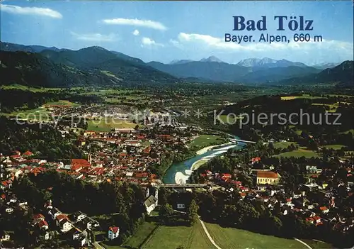 AK / Ansichtskarte Bad Toelz Kalvarienberg Isartal Tegernseer Berge Kat. Bad Toelz