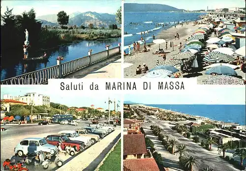 AK / Ansichtskarte Marina di Massa Strand und Promenade Kat. Massa