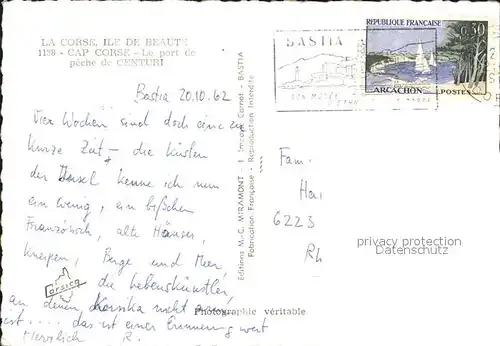 AK / Ansichtskarte Corse Ile de Le port de peche de Centuri Kat. Ajaccio