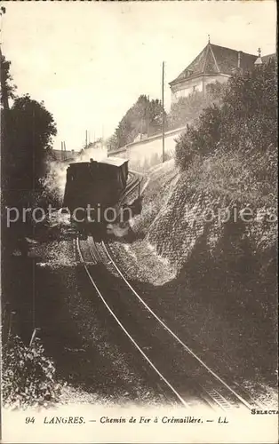 AK / Ansichtskarte Langres Chemin de Fer a Cremaillere Train Kat. Langres