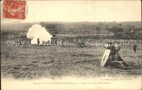 AK / Ansichtskarte Camp de Chambaran Ligne de tir de Mitrailleuse Kat. Roybon