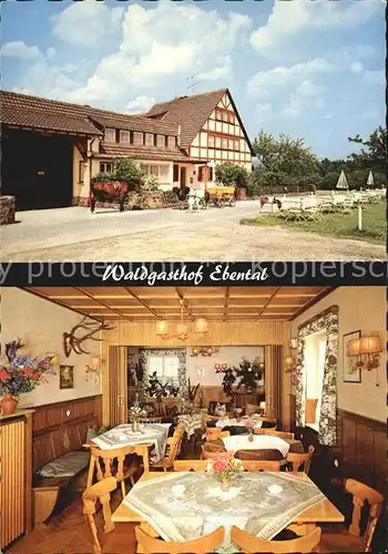 AK / Ansichtskarte Ruedesheim Rhein Waldgasthof Ebental  Kat. Ruedesheim am Rhein