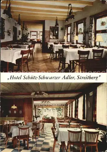 AK / Ansichtskarte Streitberg Oberfranken Hotel Schuetz Schwarzer Adler  Kat. Wiesenttal