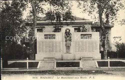 AK / Ansichtskarte Mazamet Monument aux Morts Kriegerdenkmal Kat. Mazamet