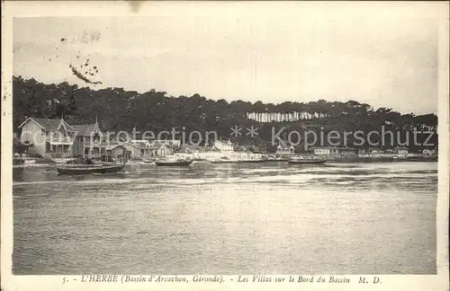 AK / Ansichtskarte L Herbe Les Villas sur le Bord du Bassin Kat. Lege Cap Ferret