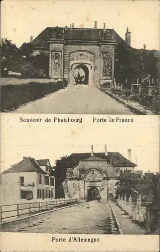 AK / Ansichtskarte Phalsbourg Porte de France Porte d Allemagne Kat. Phalsbourg