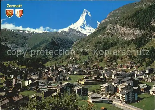 AK / Ansichtskarte Zermatt VS Panorama Matterhorn Kat. Zermatt