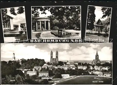 AK / Ansichtskarte Bad Homburg Marien Kirche Erloeser Kirche Siamesischer Tempel Kat. Bad Homburg v.d. Hoehe