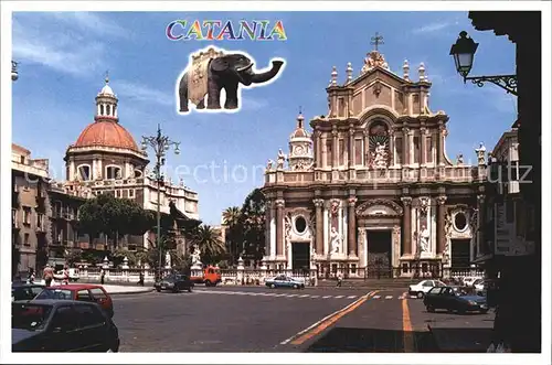 AK / Ansichtskarte Catania Kathedrale Elefant Kat. Catania