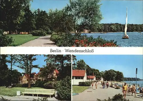 AK / Ansichtskarte Wendenschloss Promenade Moellhausenufer Strandbad Hauptstadt der DDR