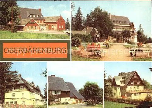 AK / Ansichtskarte Oberbaerenburg Baerenburg HO Hotel Gaststaette FDGB Erholungsheim Urlaubercafe Wieseneck Klause