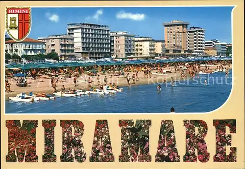 AK / Ansichtskarte Miramare di Rimini  Strand Hotels Blumen Riviera Adriatica Kat. Rimini