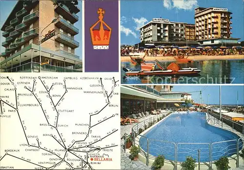 AK / Ansichtskarte Bellaria Elisabeth Ermitage Residence Hotels Strand Swimming Pool Riviera Adriatica Kat. Rimini