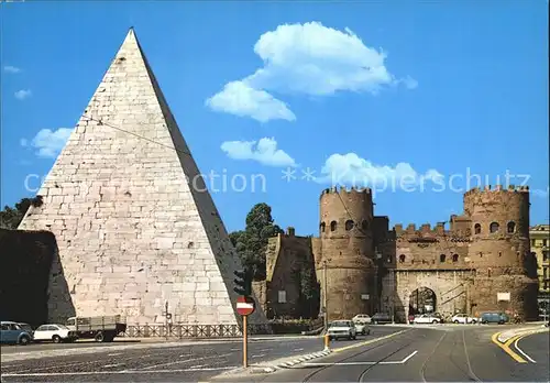 AK / Ansichtskarte Roma Rom Porta San Paolo Piramide Caio Cestio Kat. 