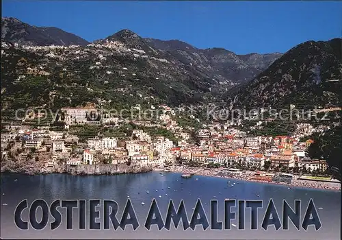 AK / Ansichtskarte Minori Salerno Vista dal cielo Costiera Amalfitana
