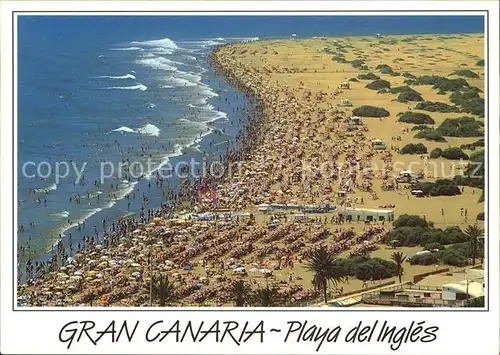 AK / Ansichtskarte Playa del Ingles Gran Canaria Fliegeraufnahme Kat. San Bartolome de Tirajana