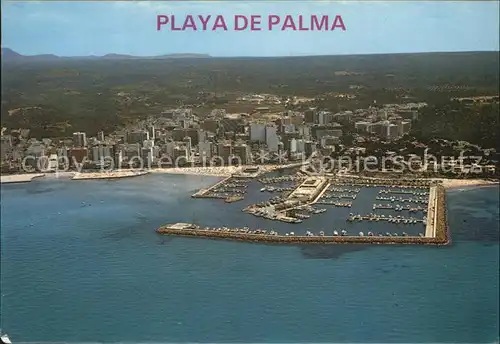AK / Ansichtskarte Playa de Palma Mallorca El Arenal Hafen Fliegeraufnahme Kat. Spanien