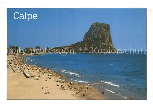 AK / Ansichtskarte Calpe Playa de Poniente y Penon de Ifach Kat. Alicante
