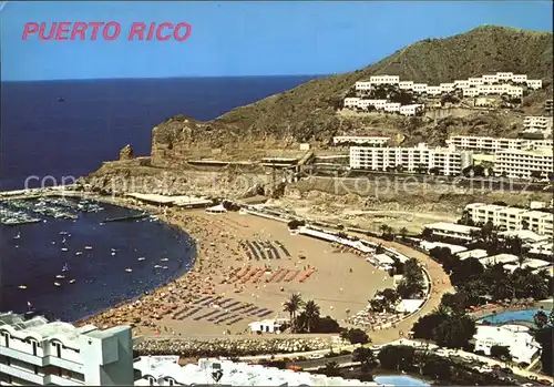 AK / Ansichtskarte Puerto Rico Gran Canaria Panorama Strand Fliegeraufnahme Kat. Gran Canaria
