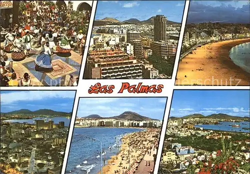 AK / Ansichtskarte Las Palmas Gran Canaria Vistas de la ciudad Playas Kat. Las Palmas Gran Canaria