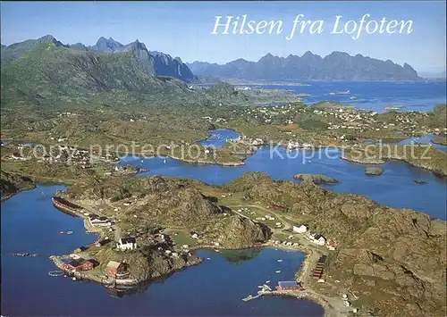 AK / Ansichtskarte Lofoten Fliegeraufnahme