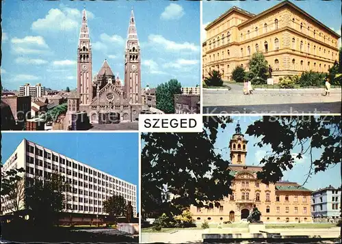 AK / Ansichtskarte Szeged Votivkirche Rathaus Gebaeude Kat. Szeged