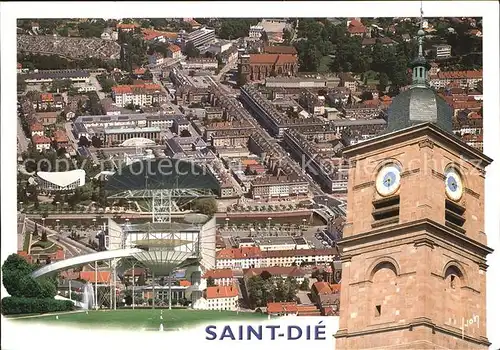AK / Ansichtskarte Saint Die des Vosges Vue aerienne Tour de la Liberte Cathedrale Kat. Saint Die des Vosges