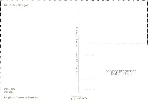 AK / Ansichtskarte Rottneros Herrgard