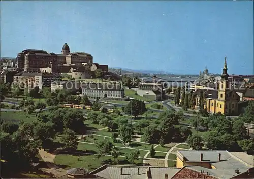 AK / Ansichtskarte Budapest Stadtbild mit Burgpalast Kirche Kat. Budapest