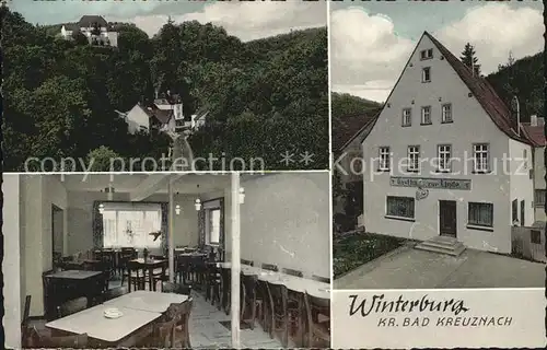 AK / Ansichtskarte Winterburg Teilansicht Gasthaus zur Linde Gastraum Kat. Winterburg