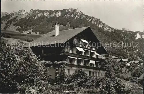 AK / Ansichtskarte Sigriswil Thunersee Erholungsheim Niesenblick Alpen