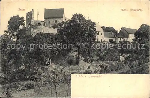 AK / Ansichtskarte Lauenstein Erzgebirge Schloss Englers Postkarte Kat. Geising