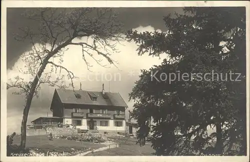 AK / Ansichtskarte Kreuzeckhaus Berghaus im Wettersteingebirge Kat. Garmisch Partenkirchen