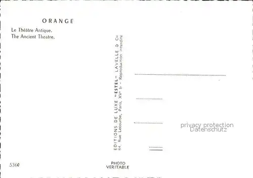 AK / Ansichtskarte Orange Theatre Antique Kat. Orange