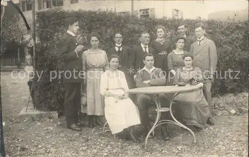 AK / Ansichtskarte Scherzheim Gruppenfoto Kat. Lichtenau