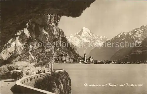 AK / Ansichtskarte Axenstrasse Urnersee Vierwaldstaettersee Flueelen und Bristenstock Glarner Alpen Kat. Altdorf UR