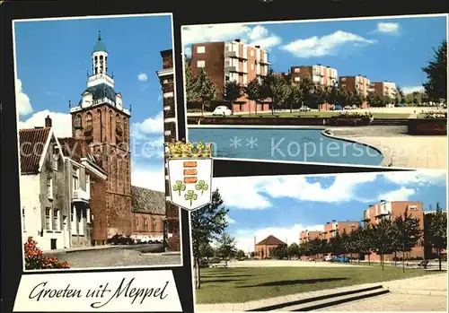 AK / Ansichtskarte Meppel Kirchenpartie Parkanlage Kat. Meppel